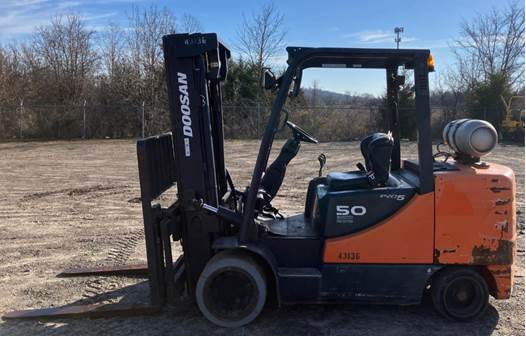 10000 lb capacity 10k forklift rental doosan g50c