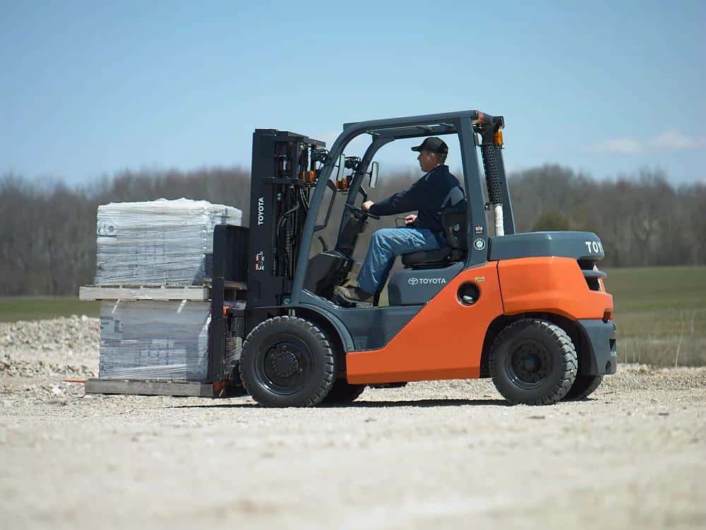 10000 lb forklift rental 10k toyota 8fd50u