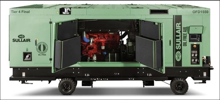 1500 cfm towable air compressor rental sullair