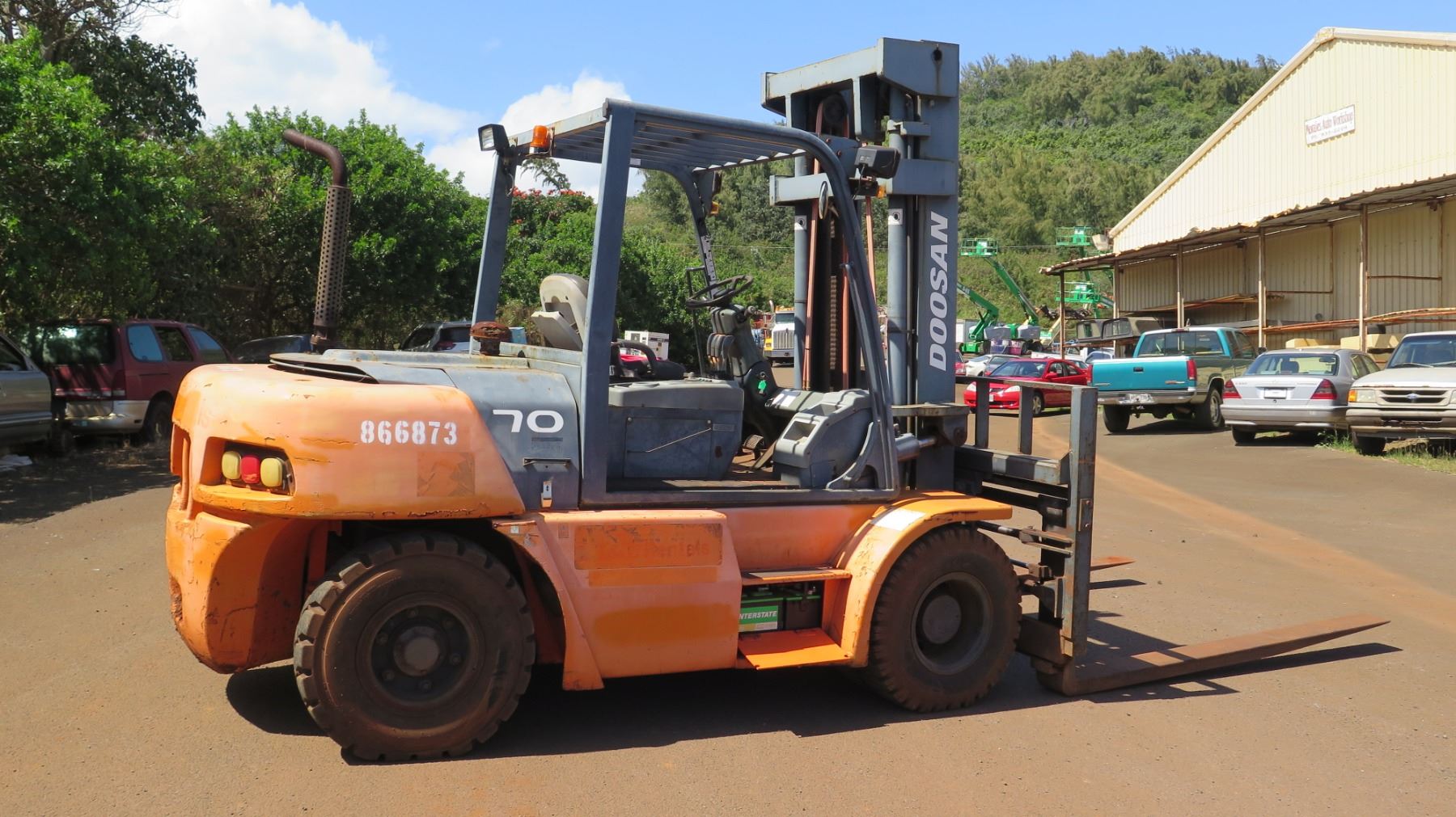 15k doosan d70s 15000 lb capacity forklift rental