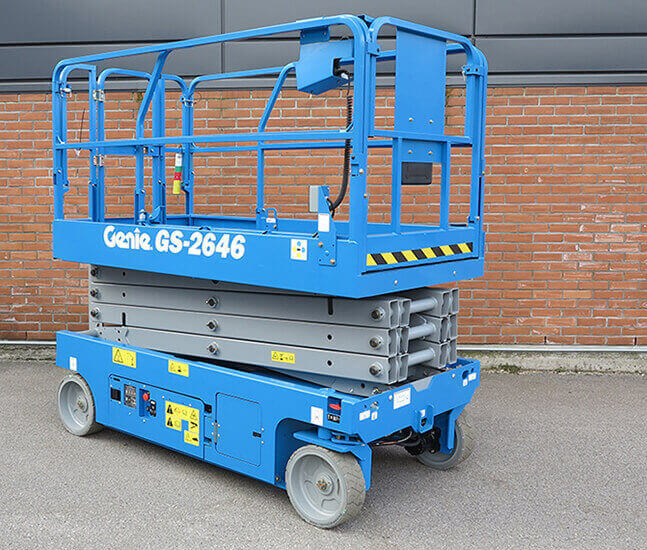 26 ft scissor lift rentals wide genie gs 2646