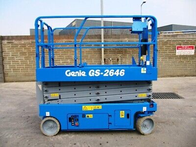 26ft scissor lift rental wide genie gs2646