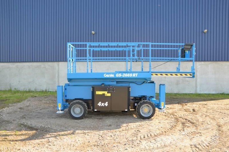 26ft scissor lift rental genie gs 2669rt