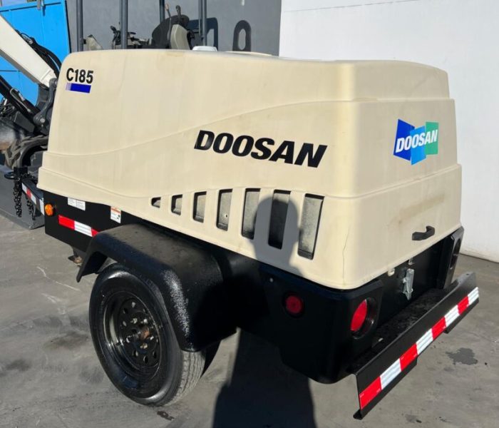 doosan 185 air compressor rental towable