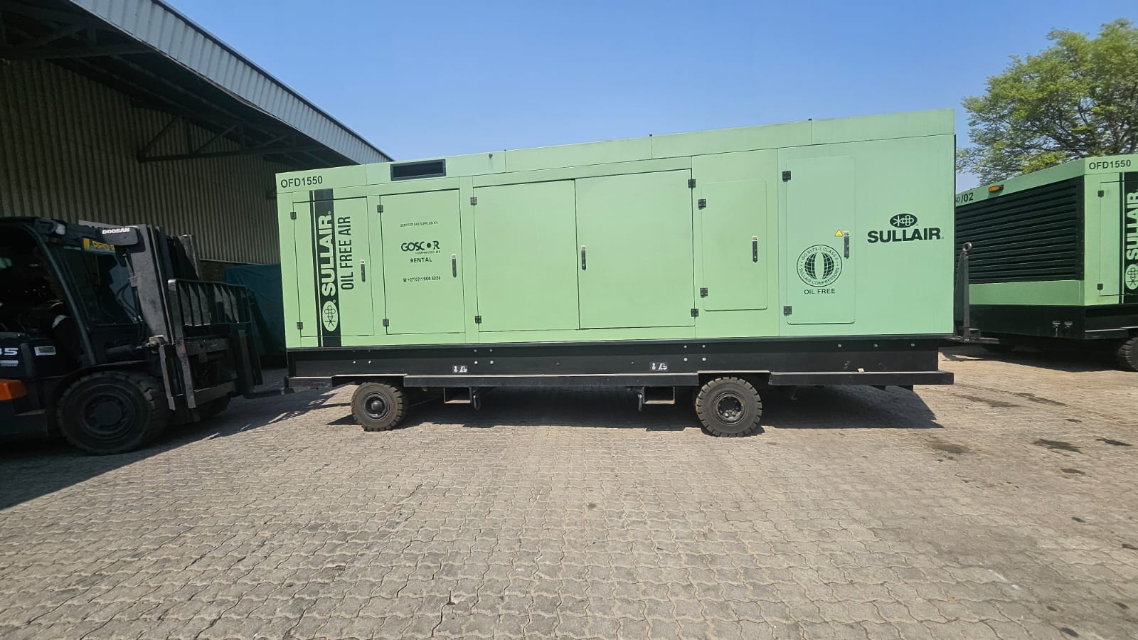 sullair 1550 air compressor rental company
