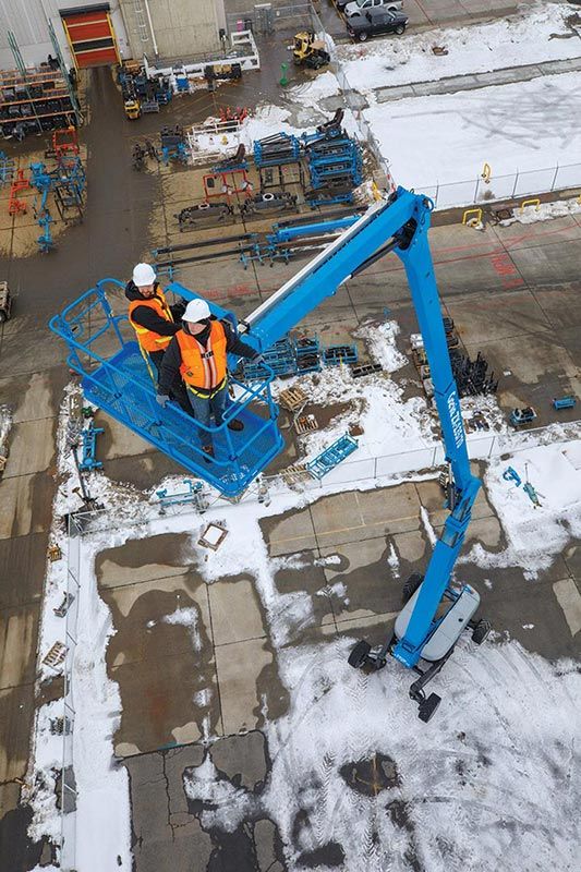 zx 135ft articulating boom lift rental genie