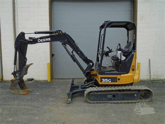 John Deere 35g Mini Excavator Rubber Track Crawler 8.5k-lbs