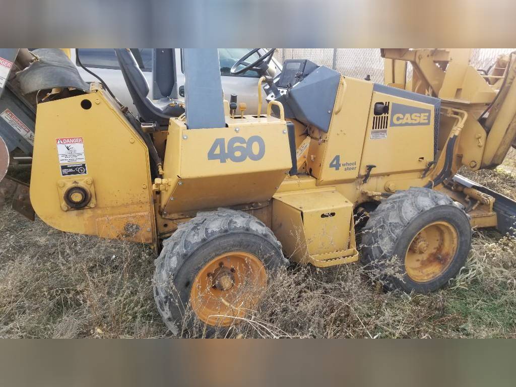 Case 460 Ride on Trencher with backhoe