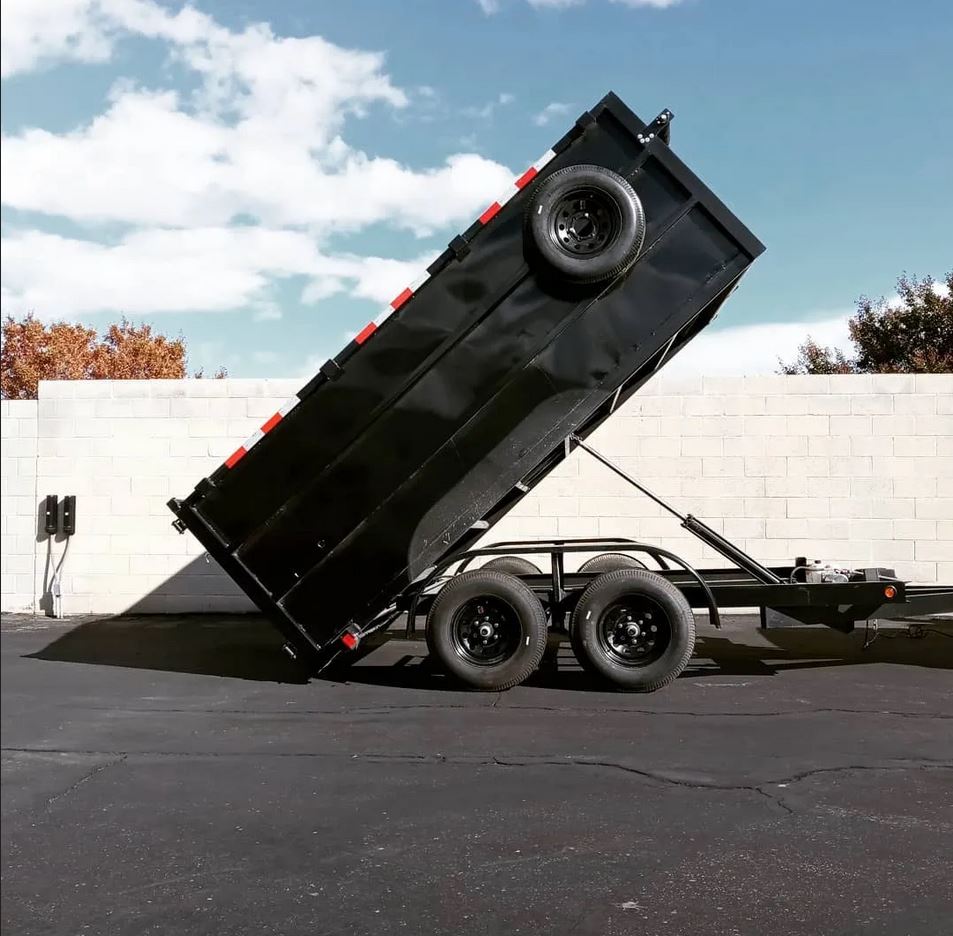 12ft Heavy Duty Tandem Dump Trailer with Remote
