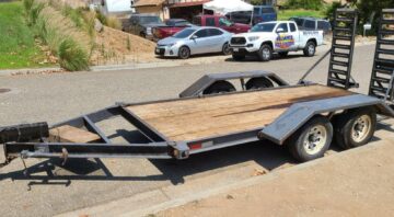 14ft Flatbed Equipment Trailer w/ Tandem Axle