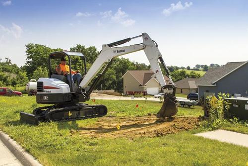 Bobcat E42 Compact Excavator for digging and demolition