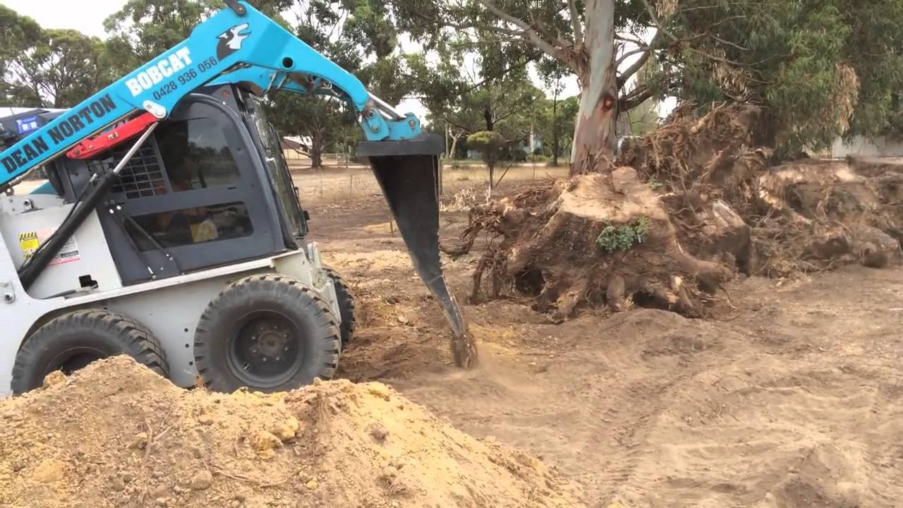 Narrow Skid Steer Tree Stump Removal Bucket