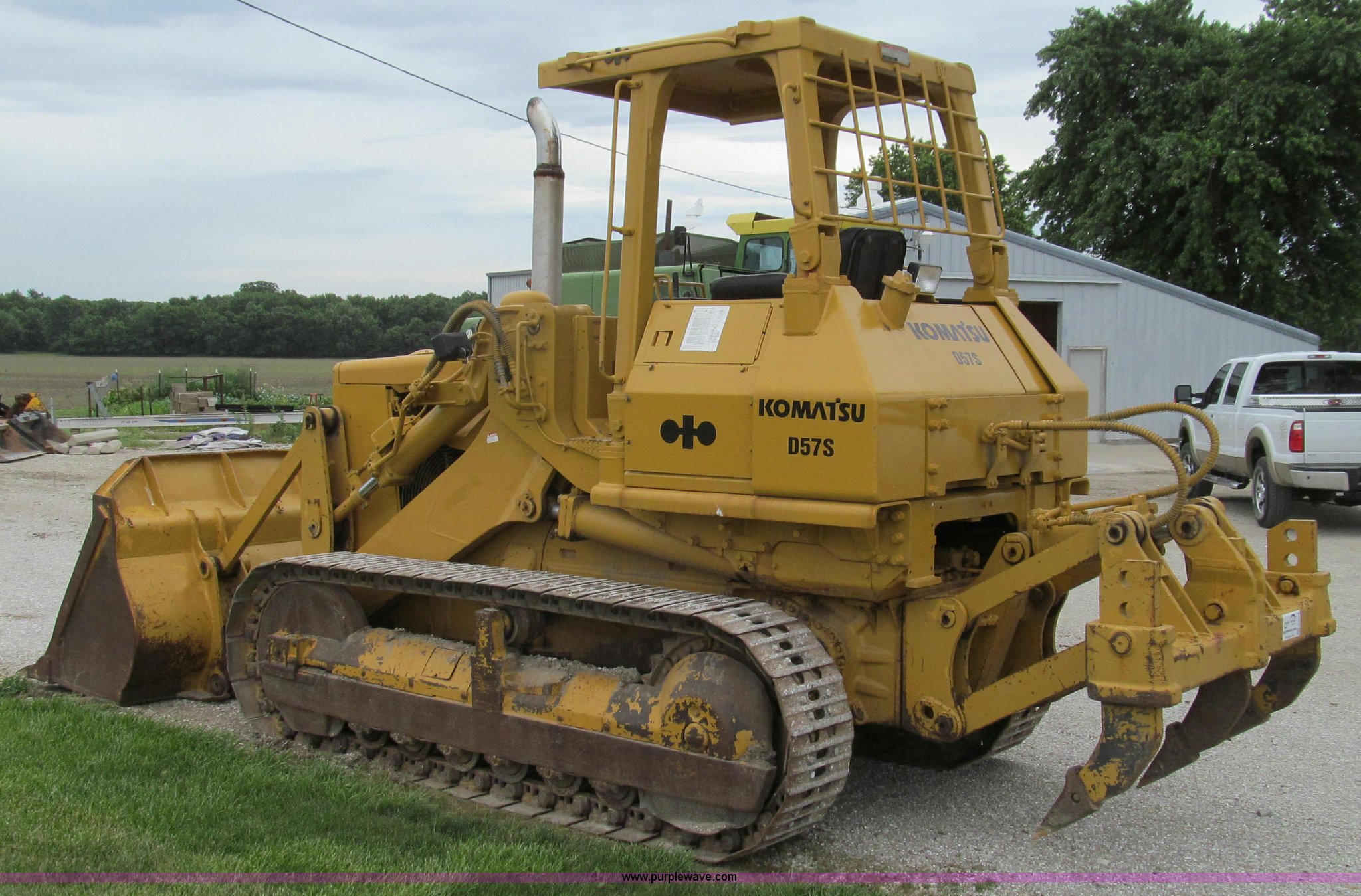 Komatsu D57s Track Loader w/ Rippers and 4-in-1 Bucket
